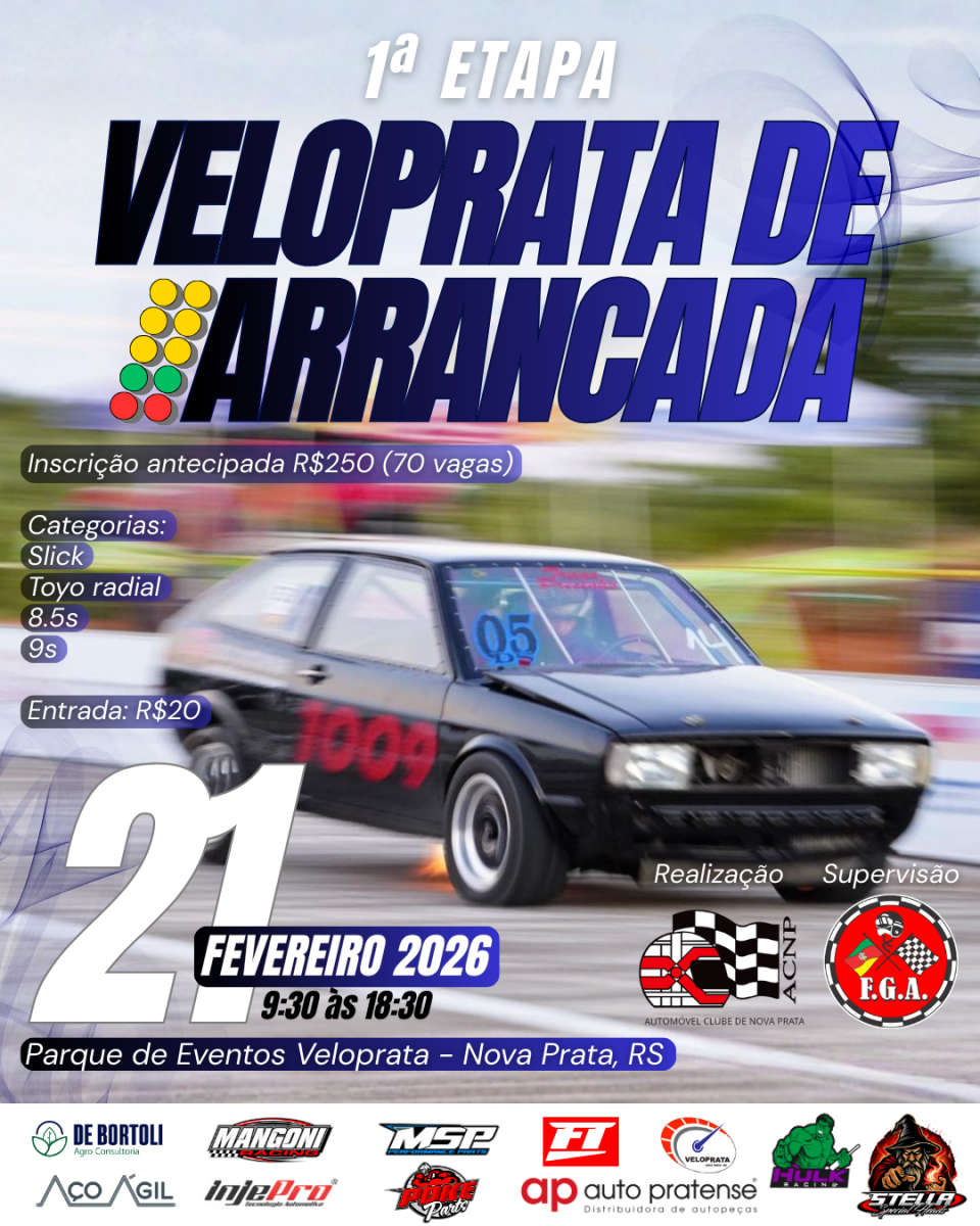 1&ordm; Etapa Veloprata de Arrancada 2026